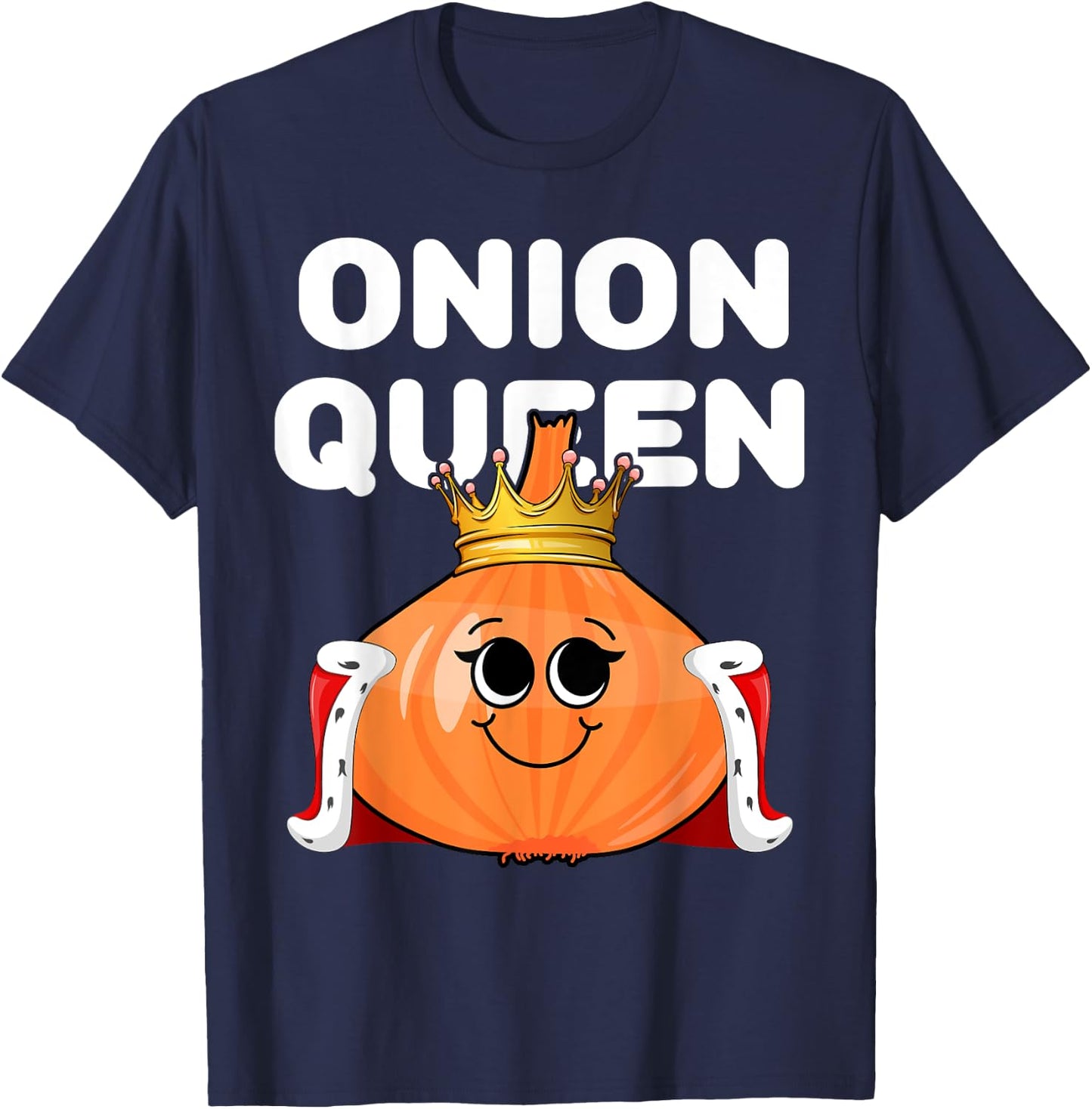 Onion Queen | Onion | Girls Onion T-Shirt - T-Shirt | Navy