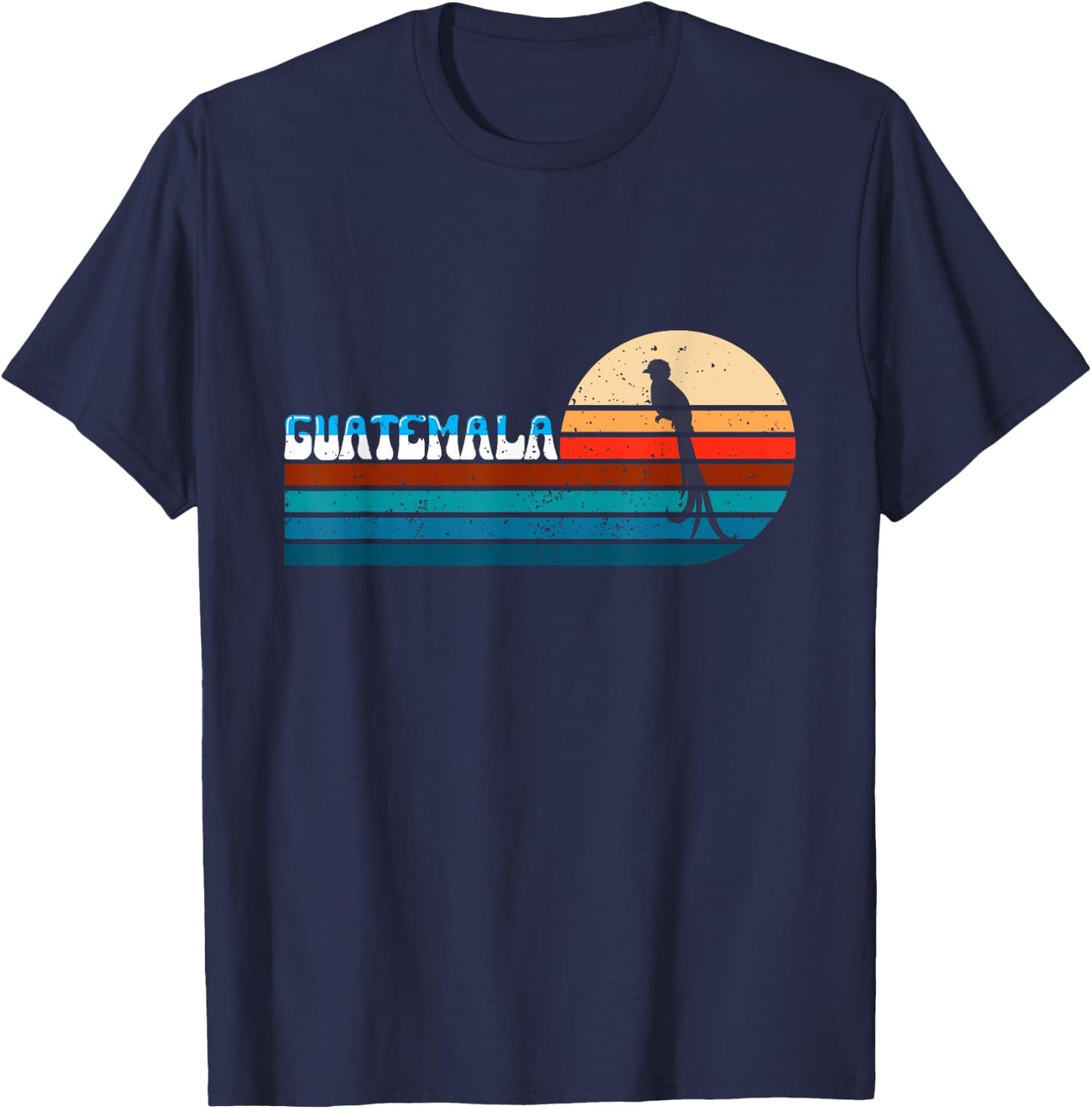 Retro Vintage Guatemala Guatemalan Quetzal T-Shirt - T-Shirt | Navy
