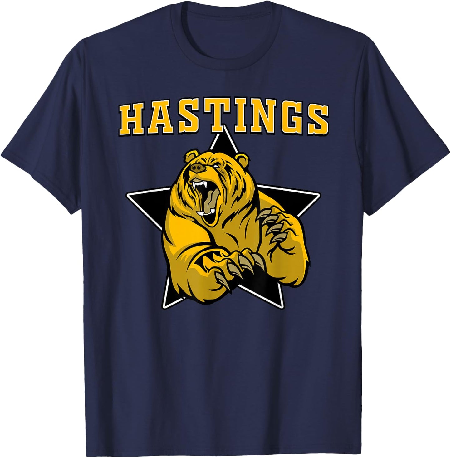 Hastings Bears High School Team Spirit T-Shirt - T-Shirt | Navy