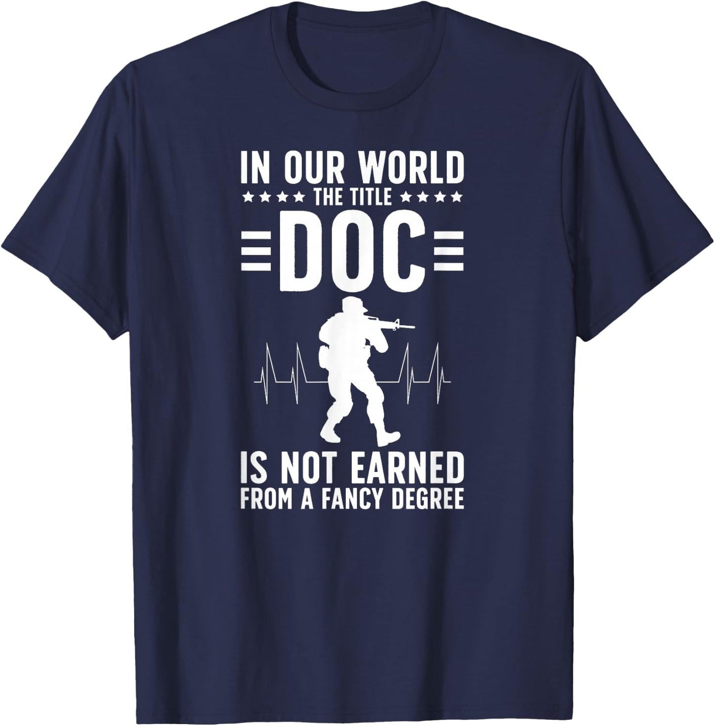 The Title Doc Combat Medic Combat Medics T-Shirt - T-Shirt | Navy