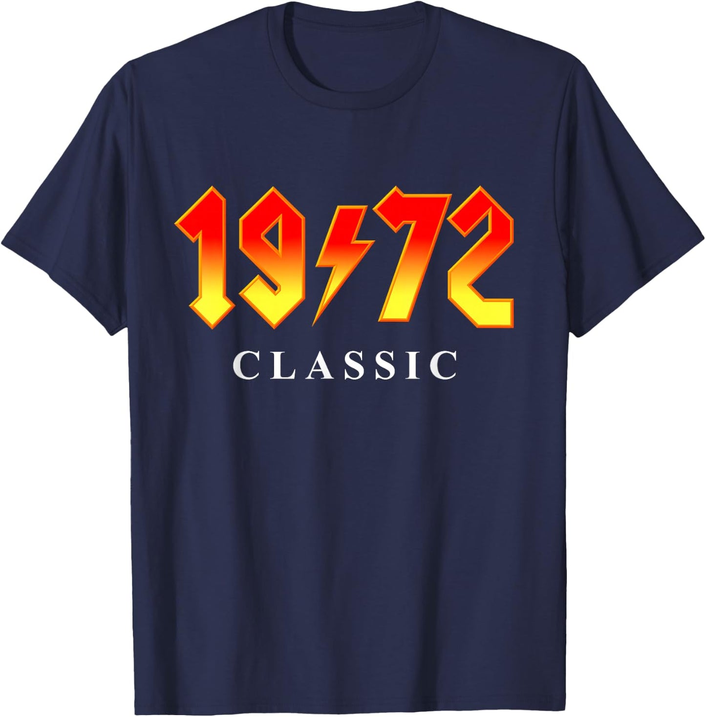 1972 Classic Rock 50th Birthday T-Shirt - T-Shirt | Navy