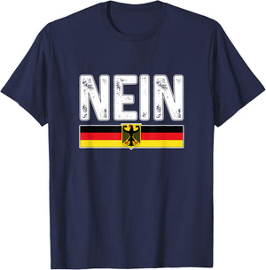 Oktoberfest Nein Deutschland German Germany Flag T-Shirt - T-Shirt | Navy