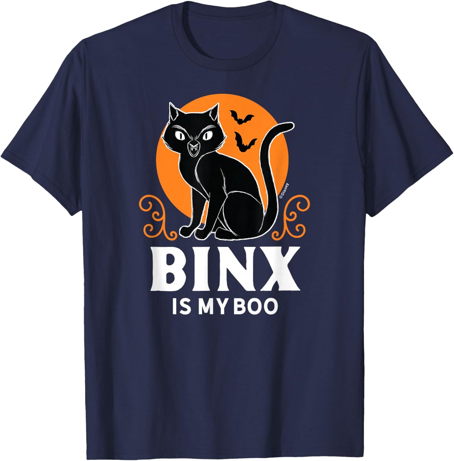 Hocus Pocus - Binx is My Boo T-Shirt - T-Shirt | Navy