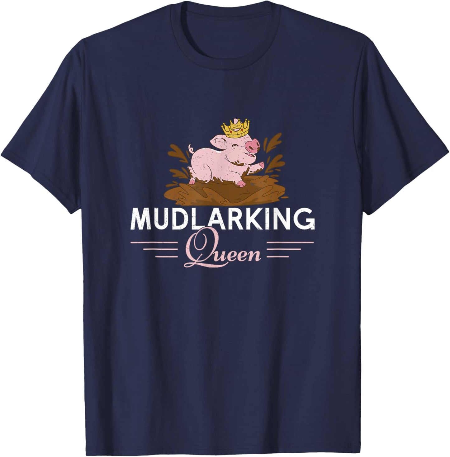 Awesome Mudlarking Queen For A Scavenger Mudlarker Mudlark T-Shirt - T-Shirt | Navy