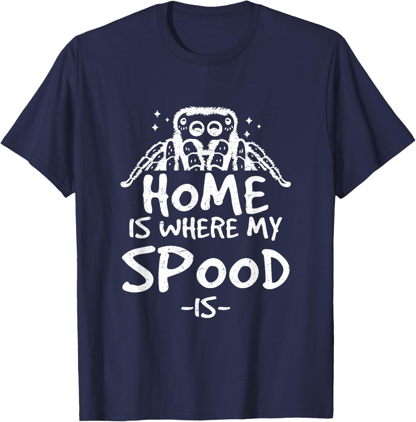 Classic Jumping Spider Spooder For A Salticidae Spood Owner T-Shirt - T-Shirt | Navy