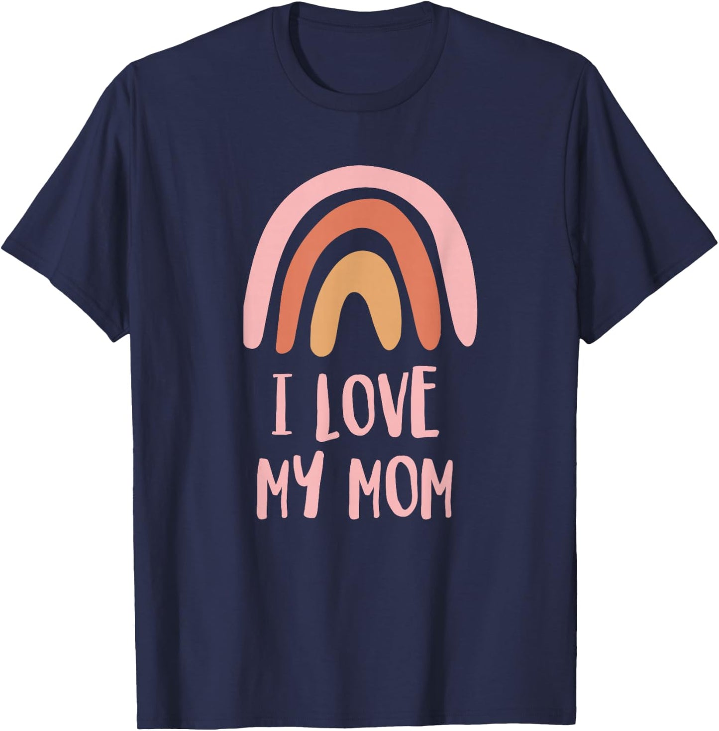 I Love My Mom Retro Vintage Cool T-Shirt - T-Shirt | Navy