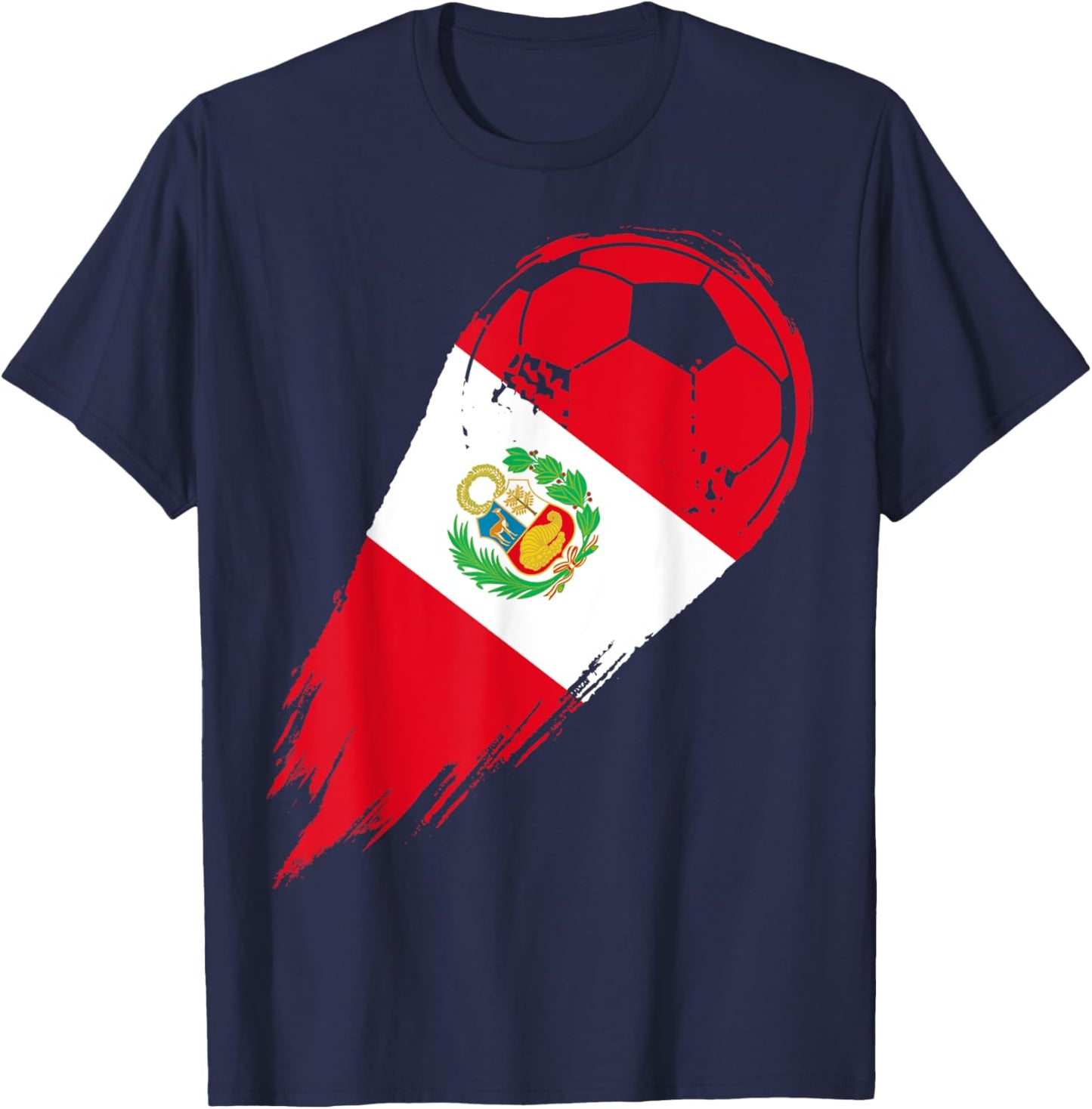 Soccer Player of Pride Peru T-Shirt - T-Shirt | Navy