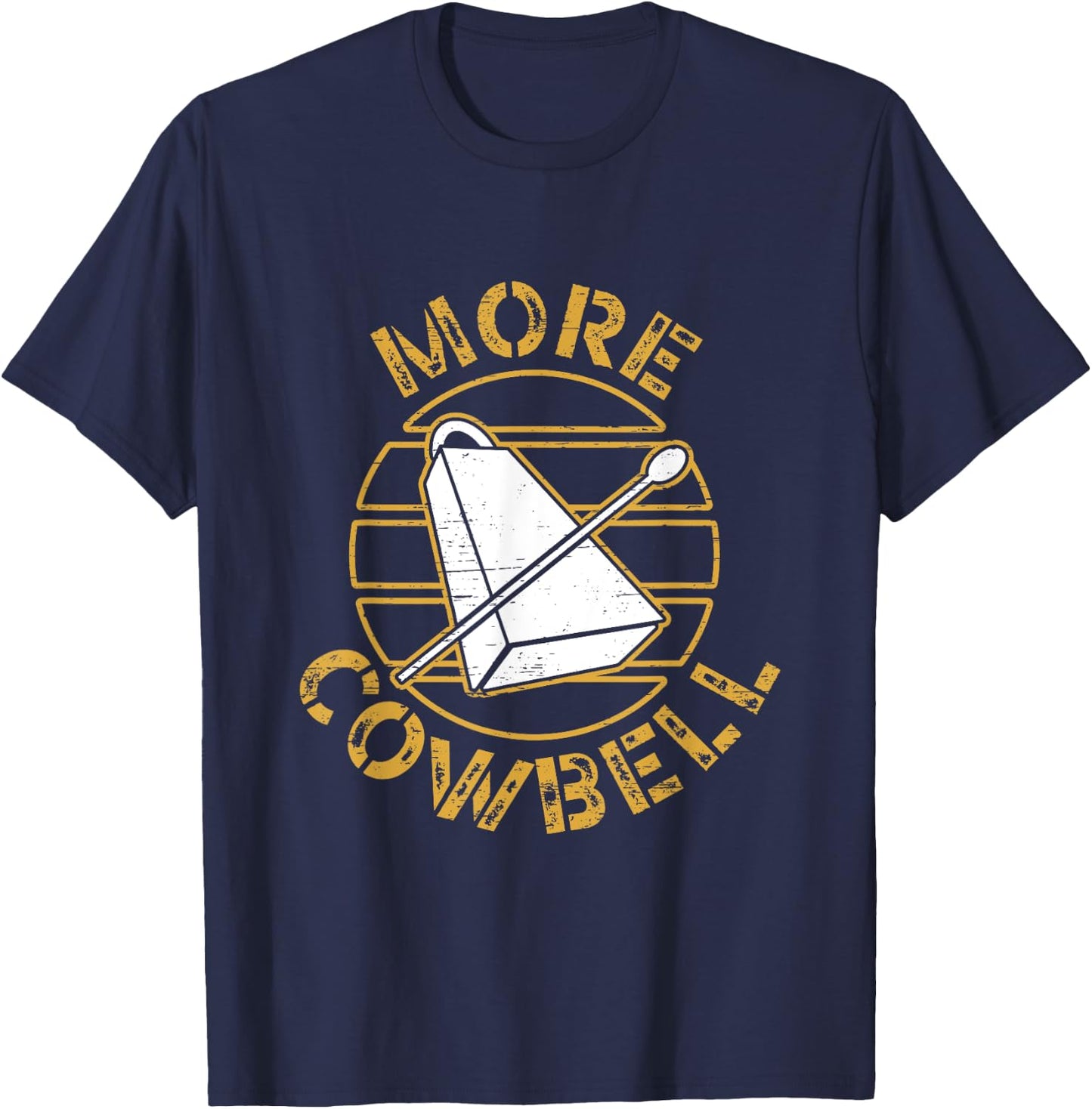More Cowbell Design T-Shirt - T-Shirt | Navy