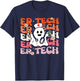 ER Tech Groovy Funny Halloween Ghost Nursing Spooky Costume T-Shirt - T-Shirt | Navy