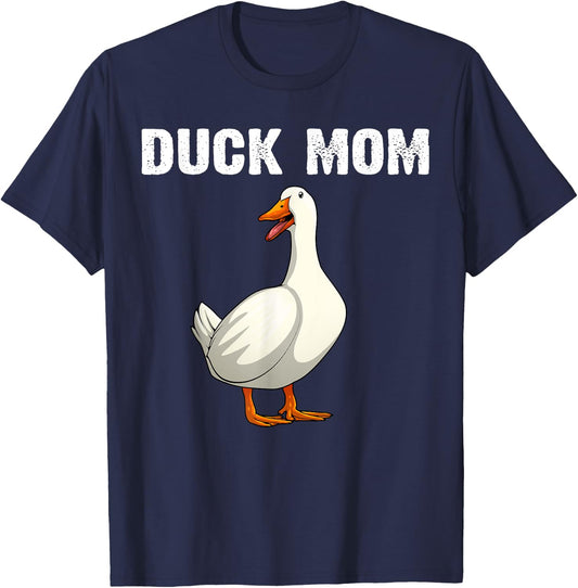 Cool Duck Mom Mother Mama Farm Animal Lover Ducks T-Shirt - T-Shirt | Navy