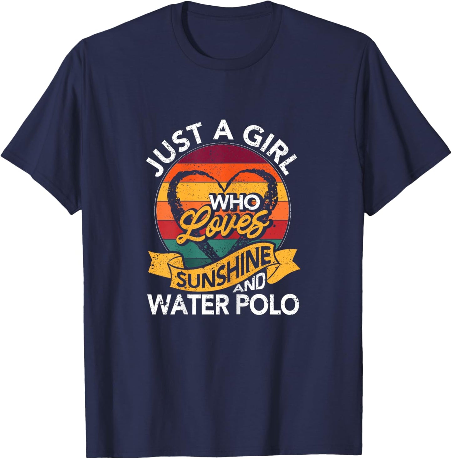 Just A Girl Who Loves Sunshine And Water Polo Player Coach T-Shirt - T-Shirt | Navy
