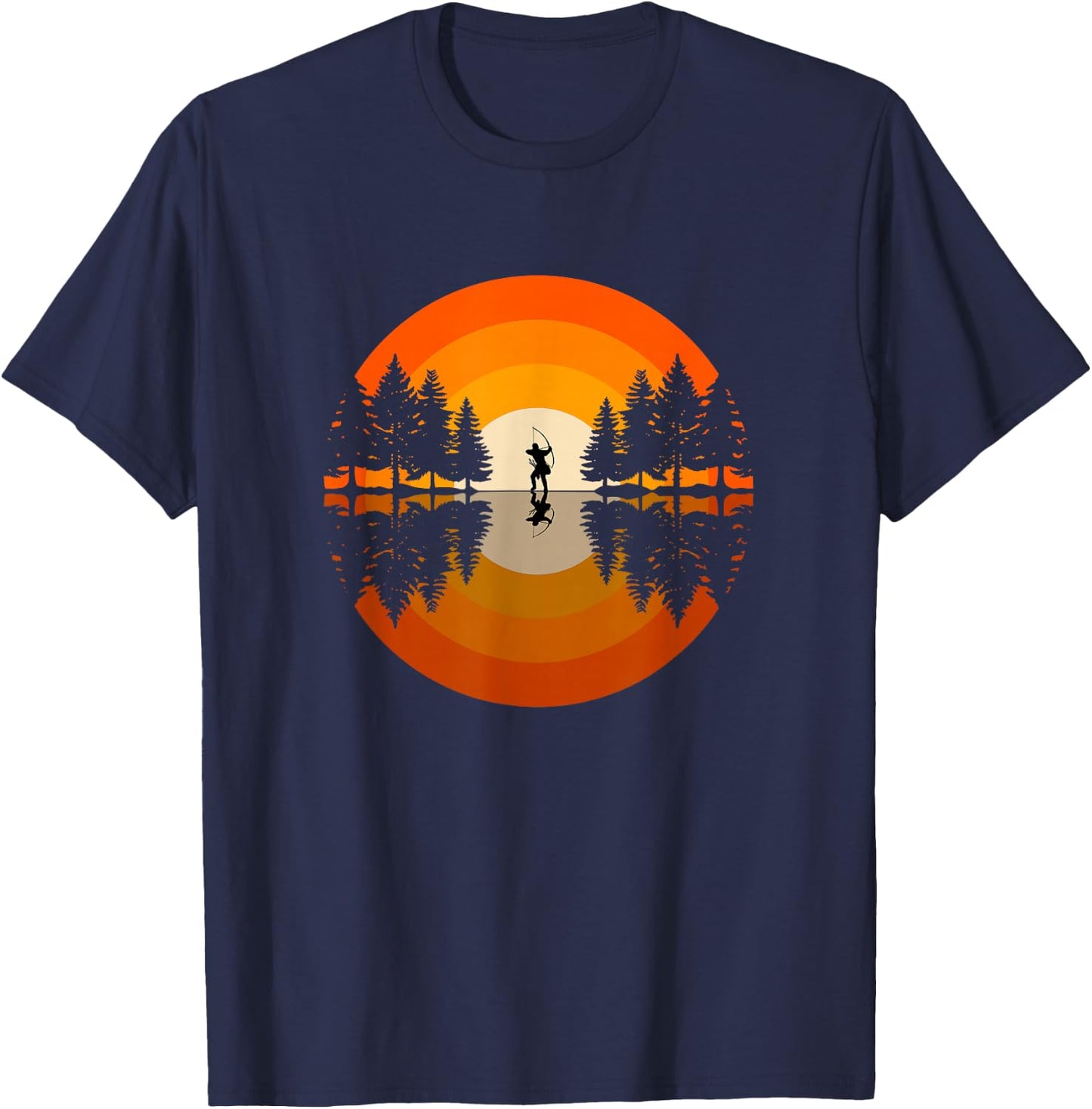 Archer Archery Arrow Bow T-Shirt - T-Shirt | Navy