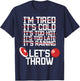Let's Throw Shot Put Discus Throw Track And Field Athlete T-Shirt - T-Shirt | Navy