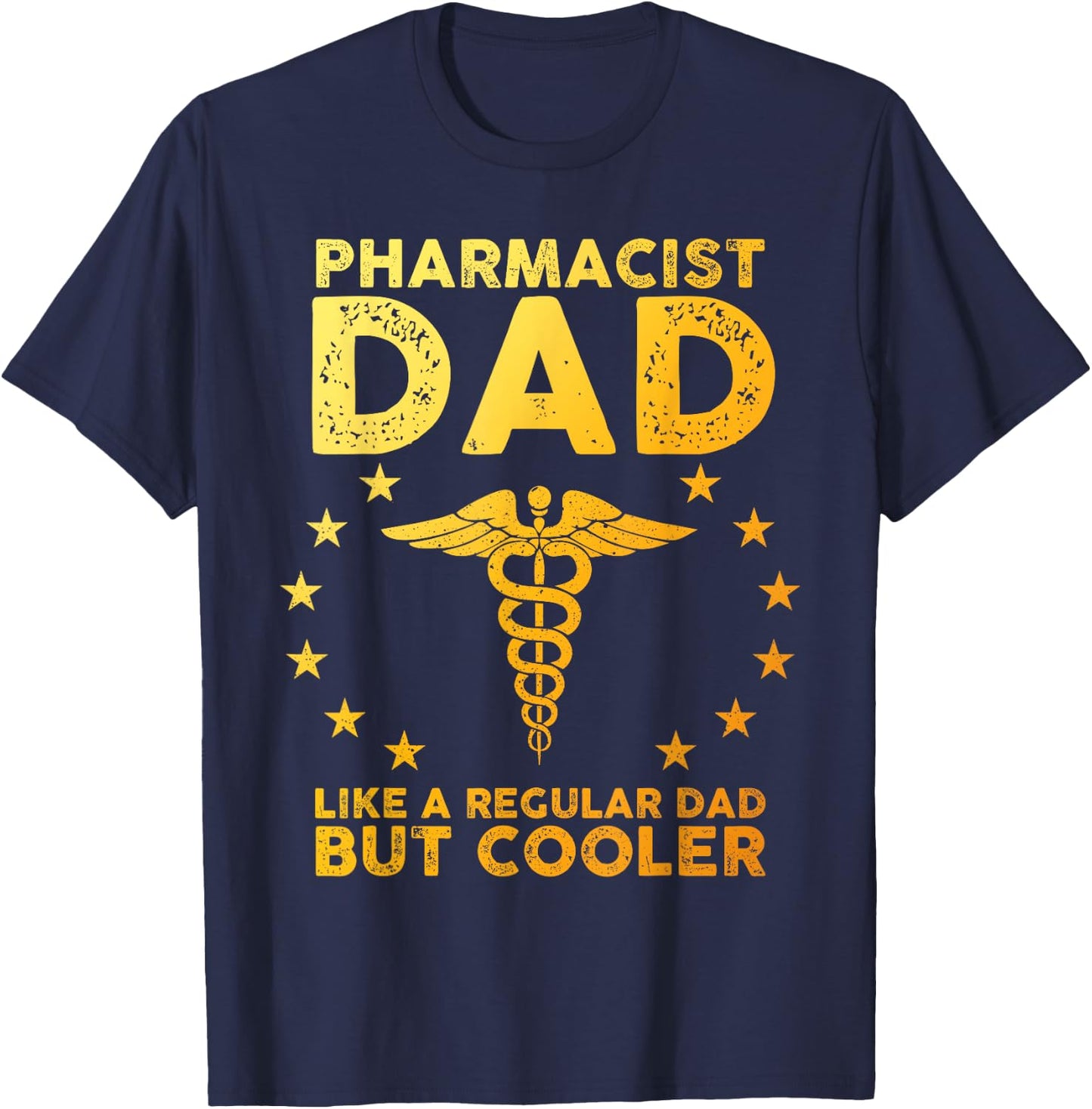 Funny Pharmacist Art For Dad Men School Pharmacy Technicians T-Shirt - T-Shirt | Navy