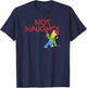 The Simpsons Christmas Bart Graffiti Not Naughty V2 T-Shirt - T-Shirt | Navy