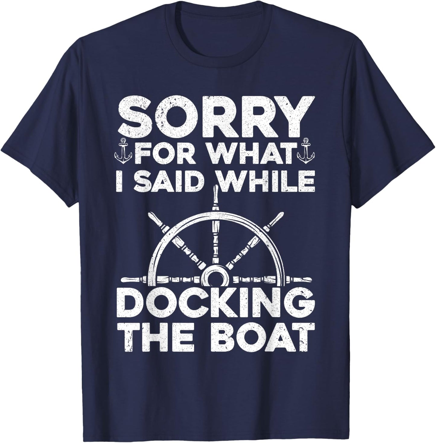 Funny Boating Women Docking The Boat Captain Boater T-Shirt - T-Shirt | Navy