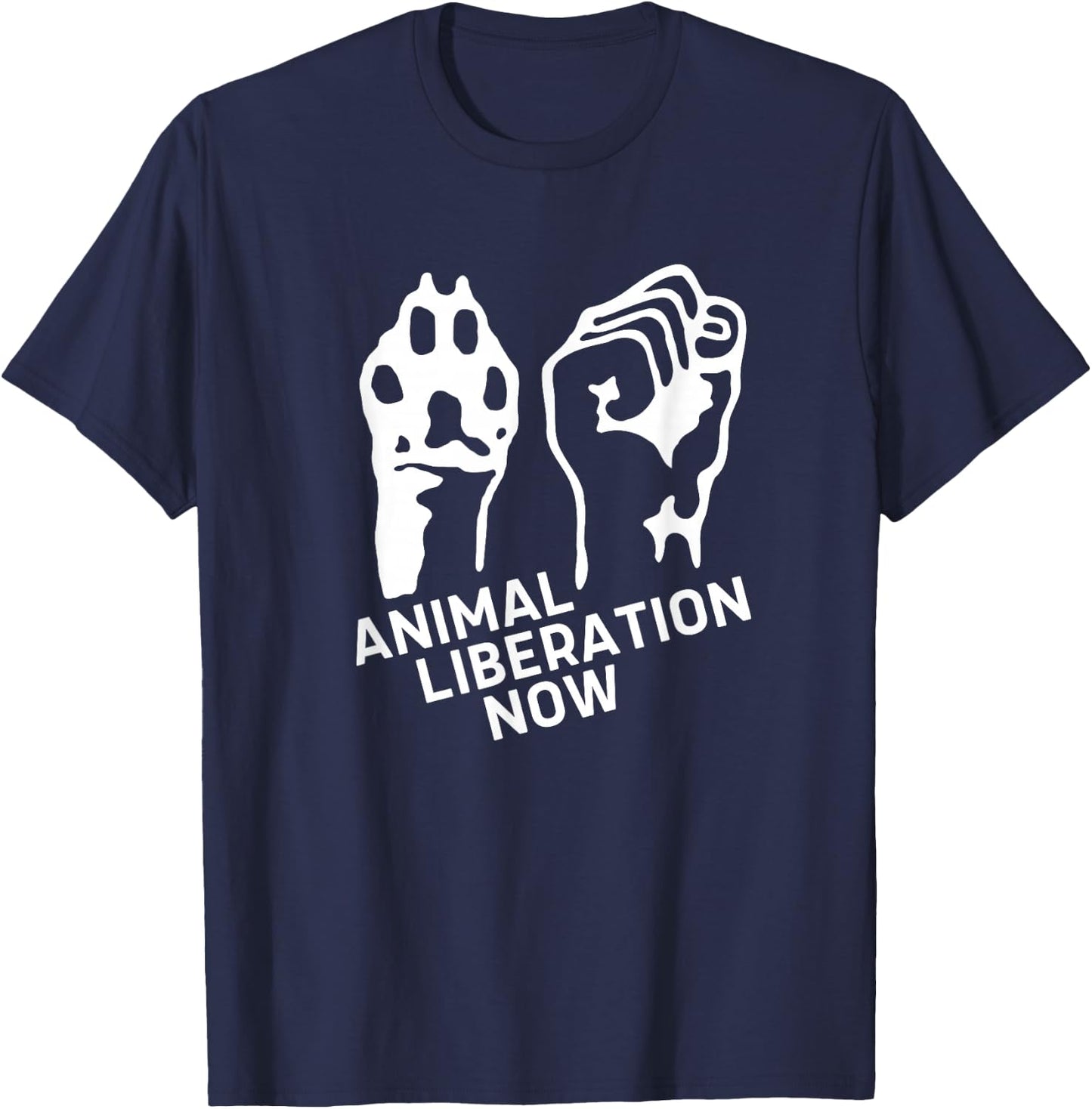 Animal Liberation Shirt, Animal Rights, Vegan T-Shirt - T-Shirt | Navy