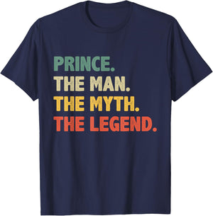 Prince The Man The Myth The Legend - Vintage Gift Prince T-Shirt - T-Shirt | Navy