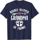 Double Blessed Grandma Of Twins - Funny Twin Grandmother T-Shirt - T-Shirt | Navy