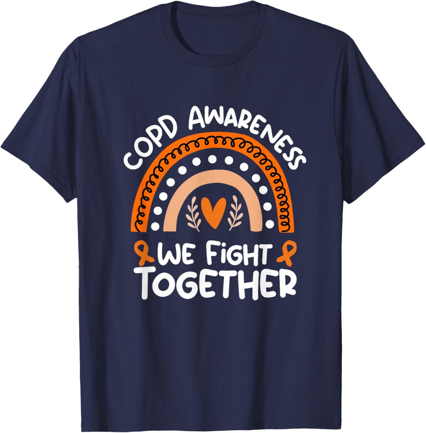 Chronic Obstructive Pulmonary Disease Awareness Shirt | COPD T-Shirt - T-Shirt | Navy