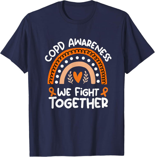 Chronic Obstructive Pulmonary Disease Awareness Shirt | COPD T-Shirt - T-Shirt | Navy