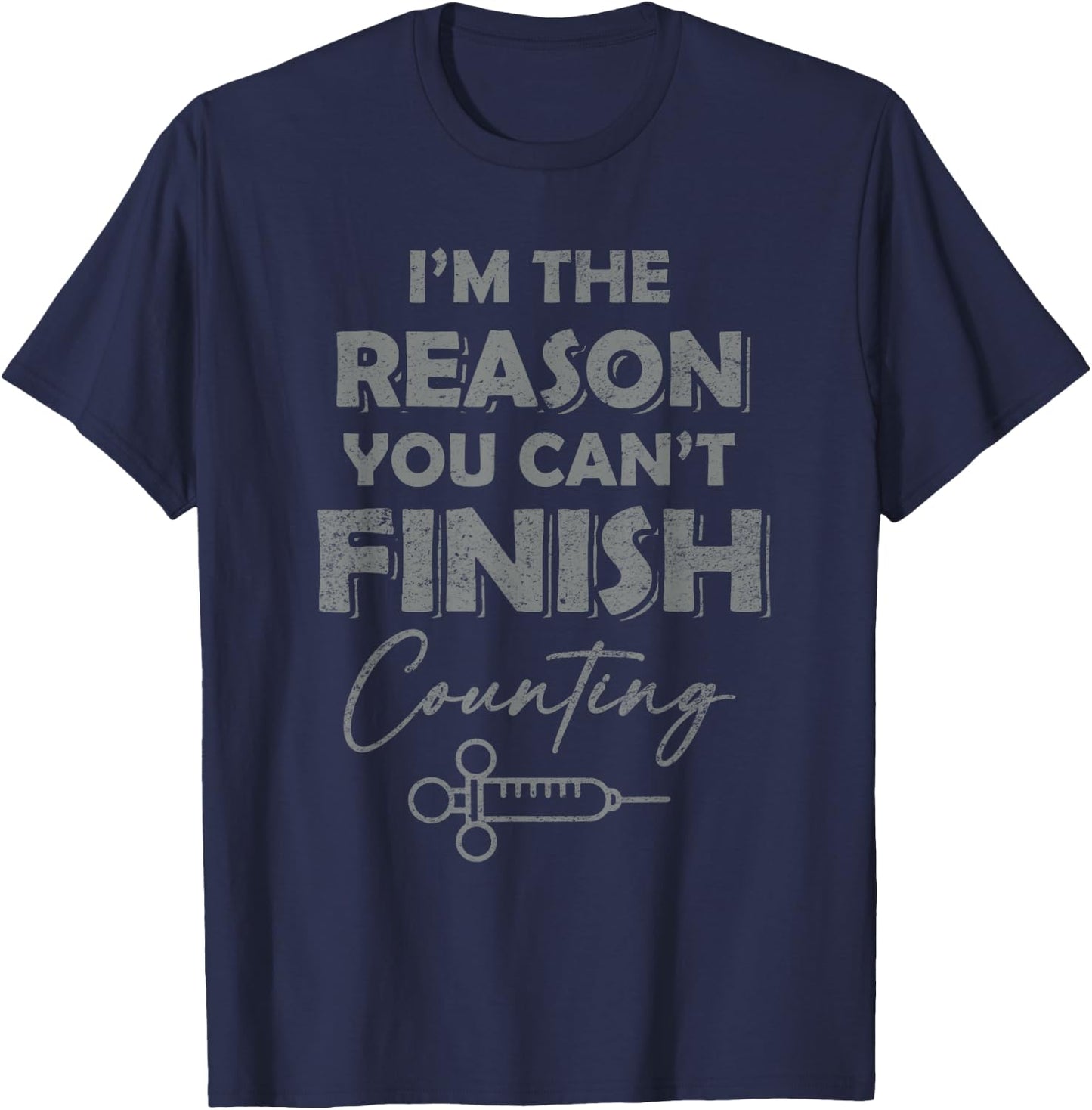 Anesthesia Funny Anesthesiologist T-Shirt - T-Shirt | Navy