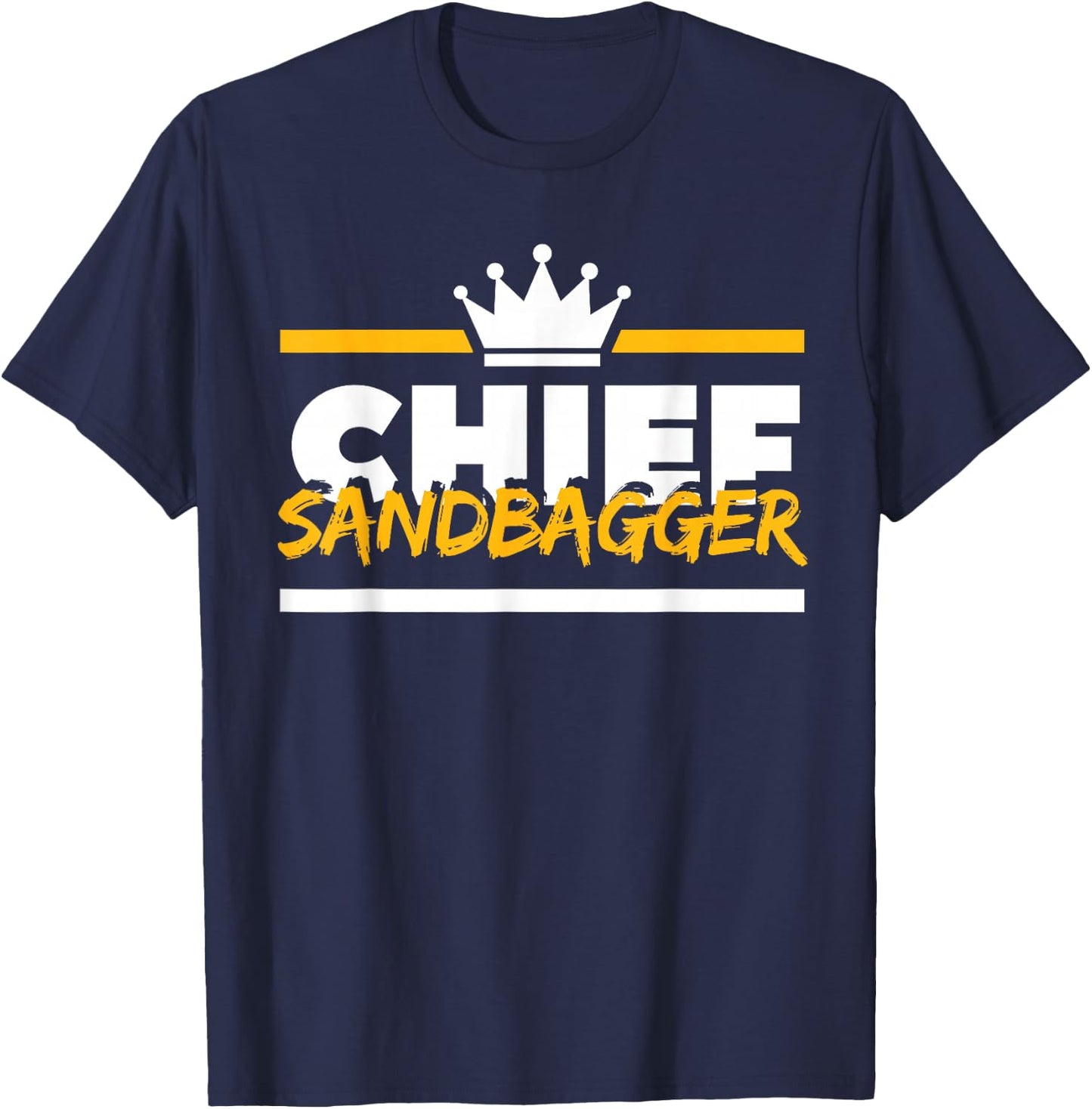 Chief Sandbagger Gag Golf T-Shirt - T-Shirt | Navy