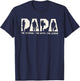 Papa Veteran The Myth The Legend Father's Day Grandpa T-Shirt - T-Shirt | Navy