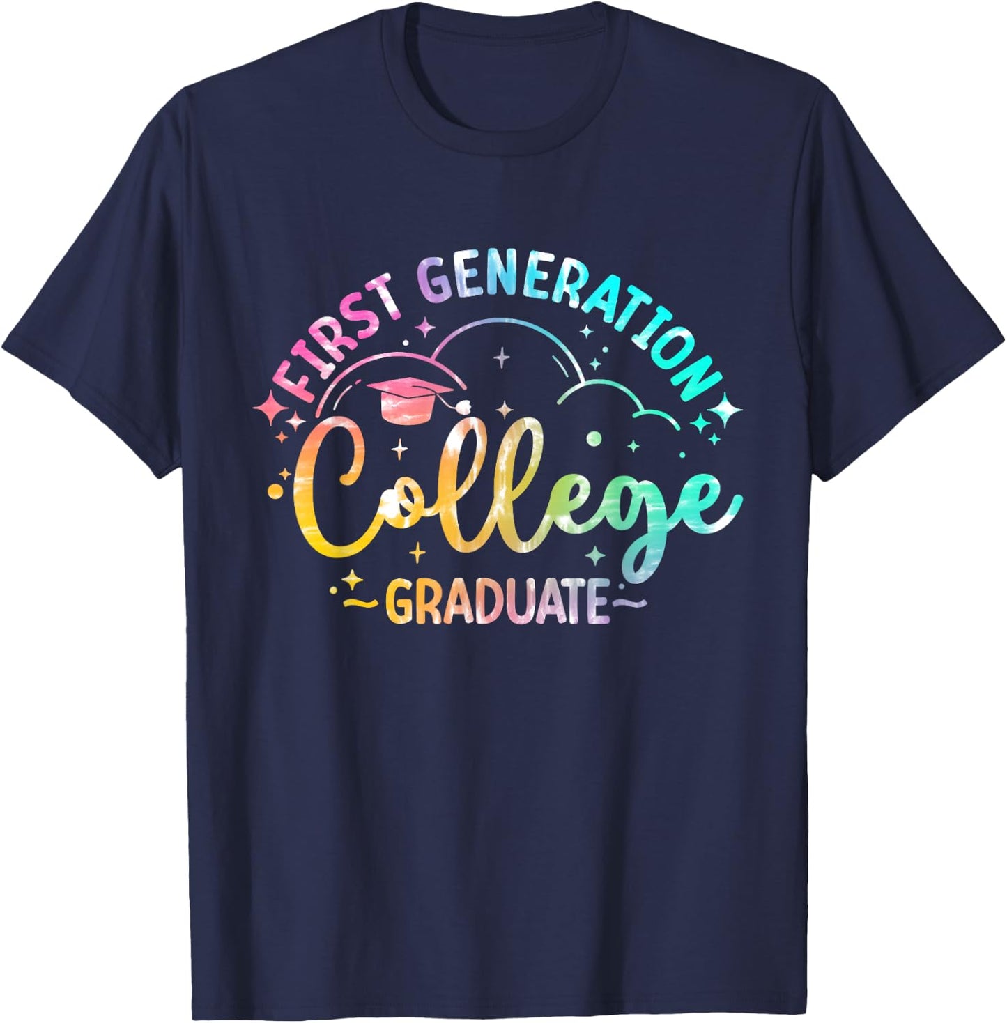 First Generation College Student First-Gen College Graduate T-Shirt - T-Shirt | Navy