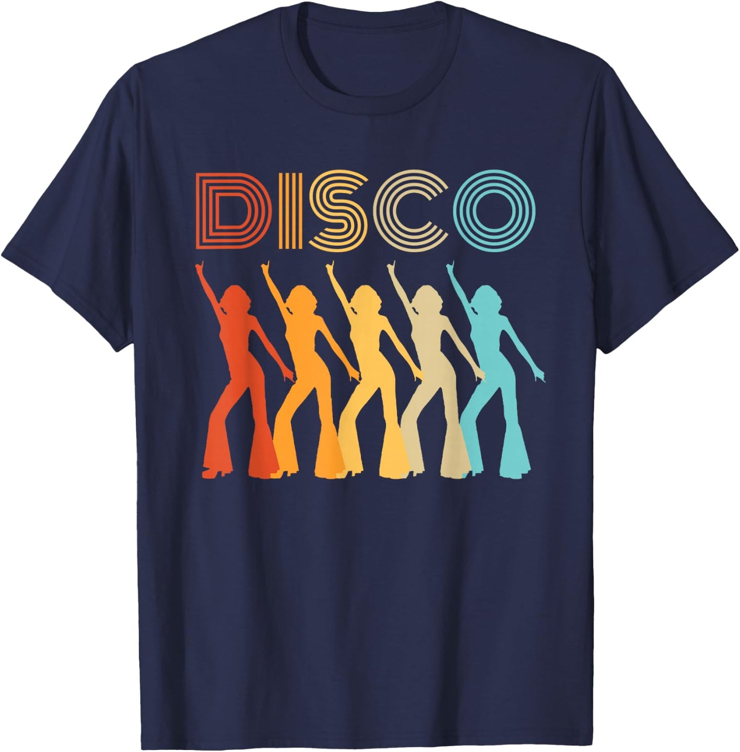 Disco Diva Themed Party 70s Retro Vintage 70's Dancing Queen T-Shirt - T-Shirt | Navy