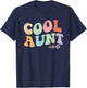 Cool Aunt Vintage Floral Design to Auntie from Niece Small T-Shirt - T-Shirt | Navy