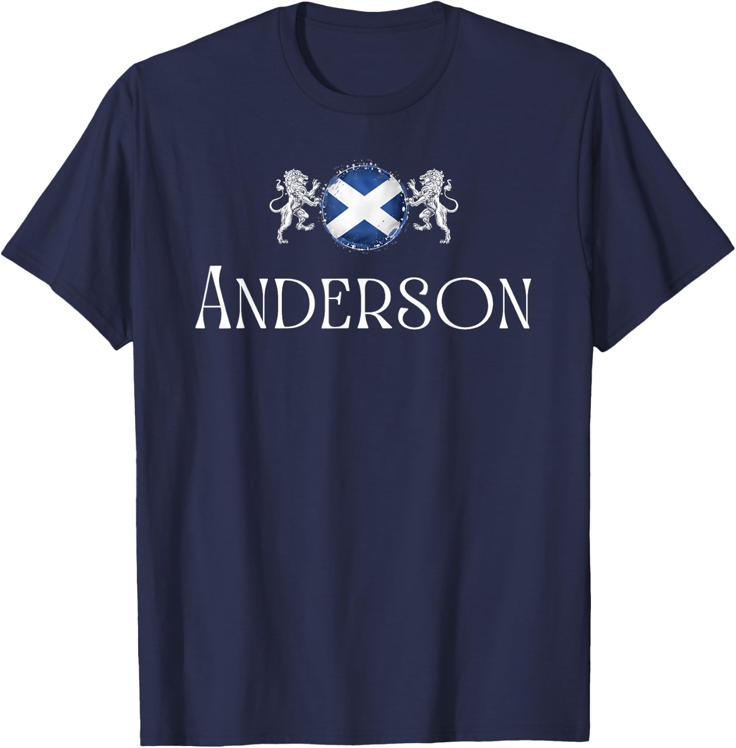Anderson Clan Scottish Family Name Scotland Heraldry T-Shirt - T-Shirt | Navy