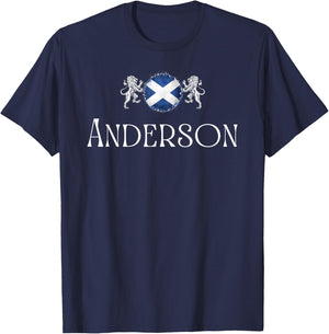 Anderson Clan Scottish Family Name Scotland Heraldry T-Shirt - T-Shirt | Navy