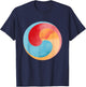 Zen Gankyil Symbol Wheel of Joy Bon Tibeten Buddhist T-Shirt - T-Shirt | Navy