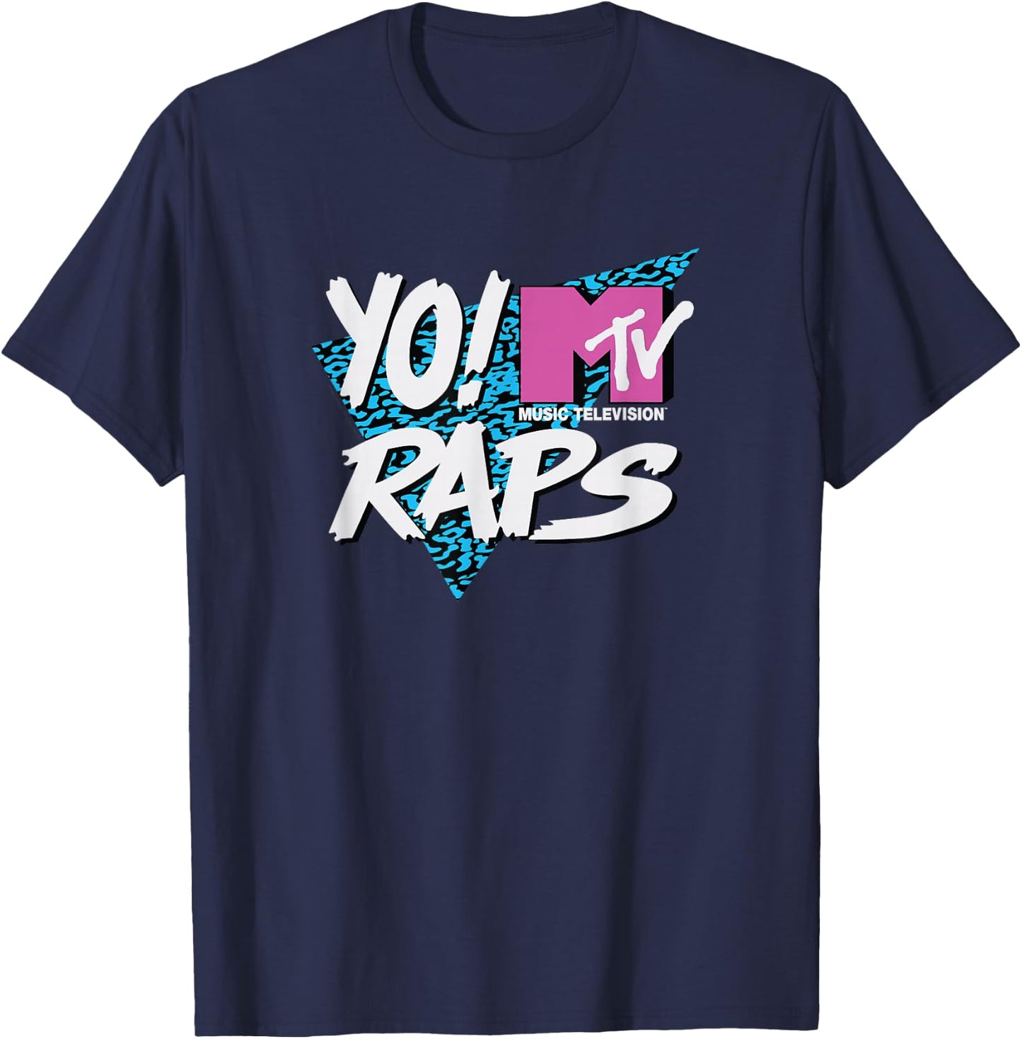 Yo! MTV Raps - MTV Raps Art T-Shirt - T-Shirt | Navy