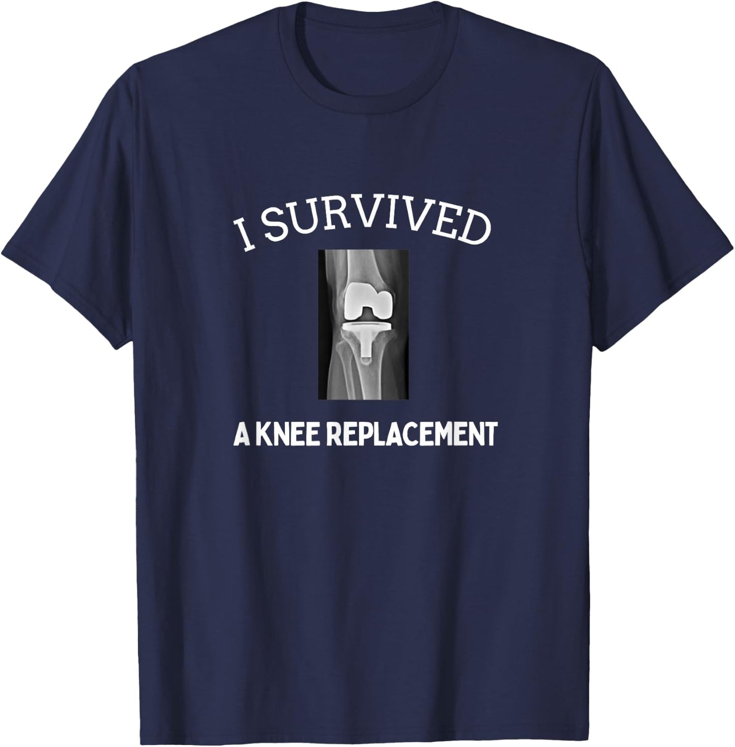 Succeed Women's Knee Replacement Birthday Celebration , Black, Small T-Shirt - T-Shirt | Navy