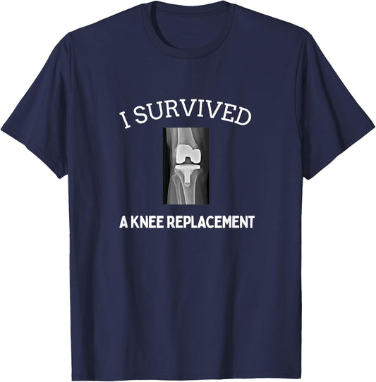 Succeed Women's Knee Replacement Birthday Celebration , Black, Small T-Shirt - T-Shirt | Navy