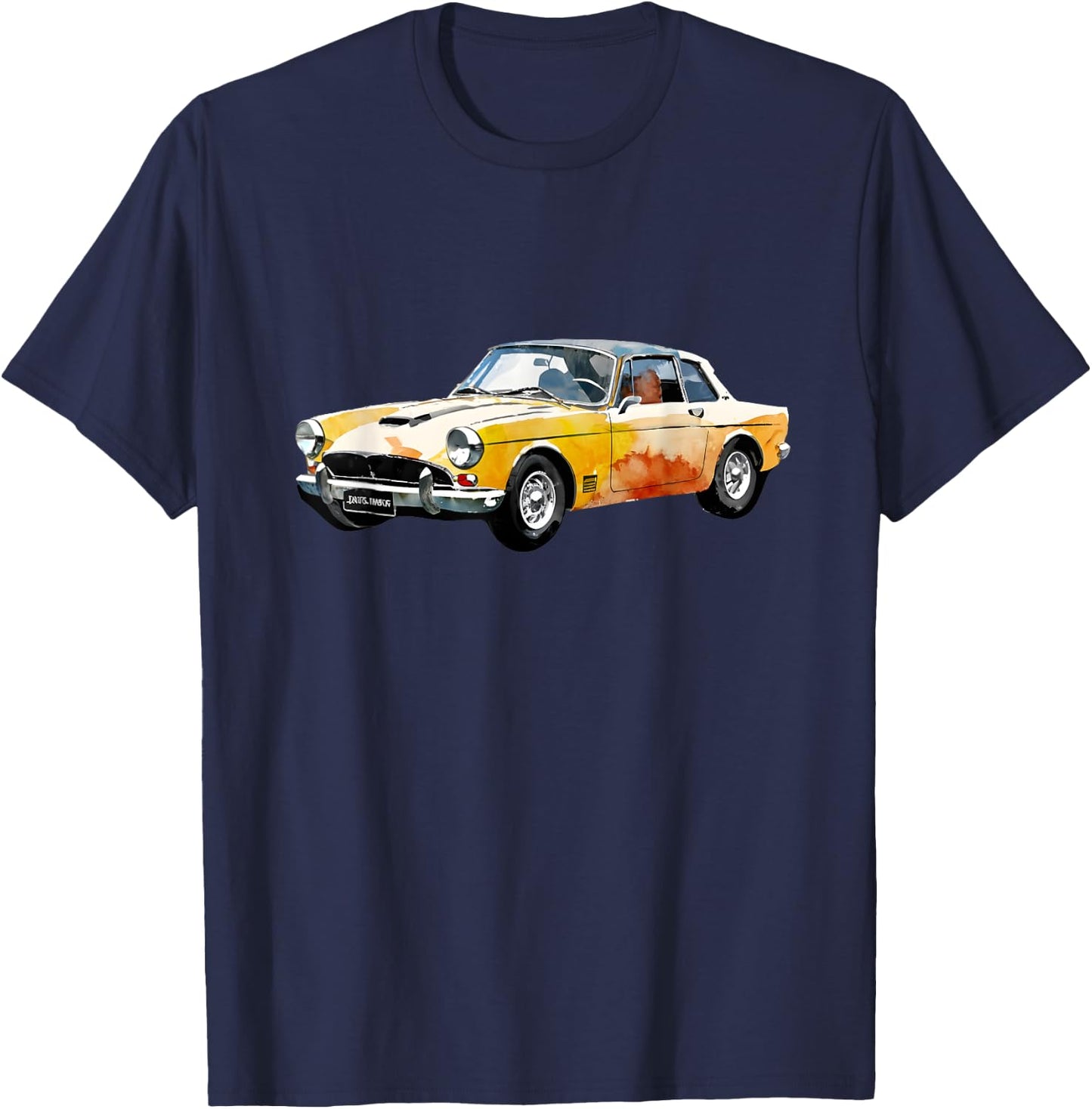 1967 Sunbeams Alpines Series V Vintage Car Graphic T-Shirt - T-Shirt | Navy