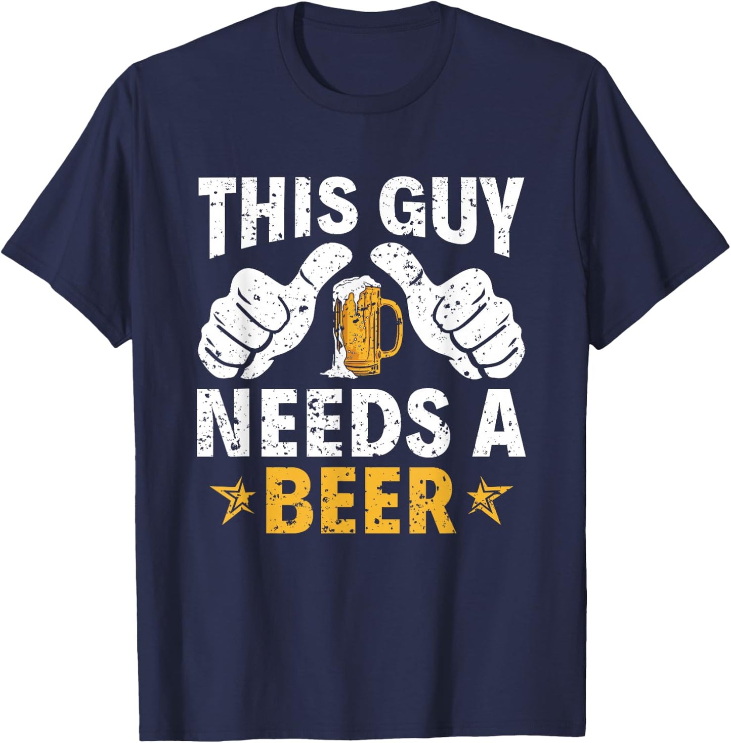This Type Needs a Beer Funny Beer Drinker T-Shirt - T-Shirt | Navy
