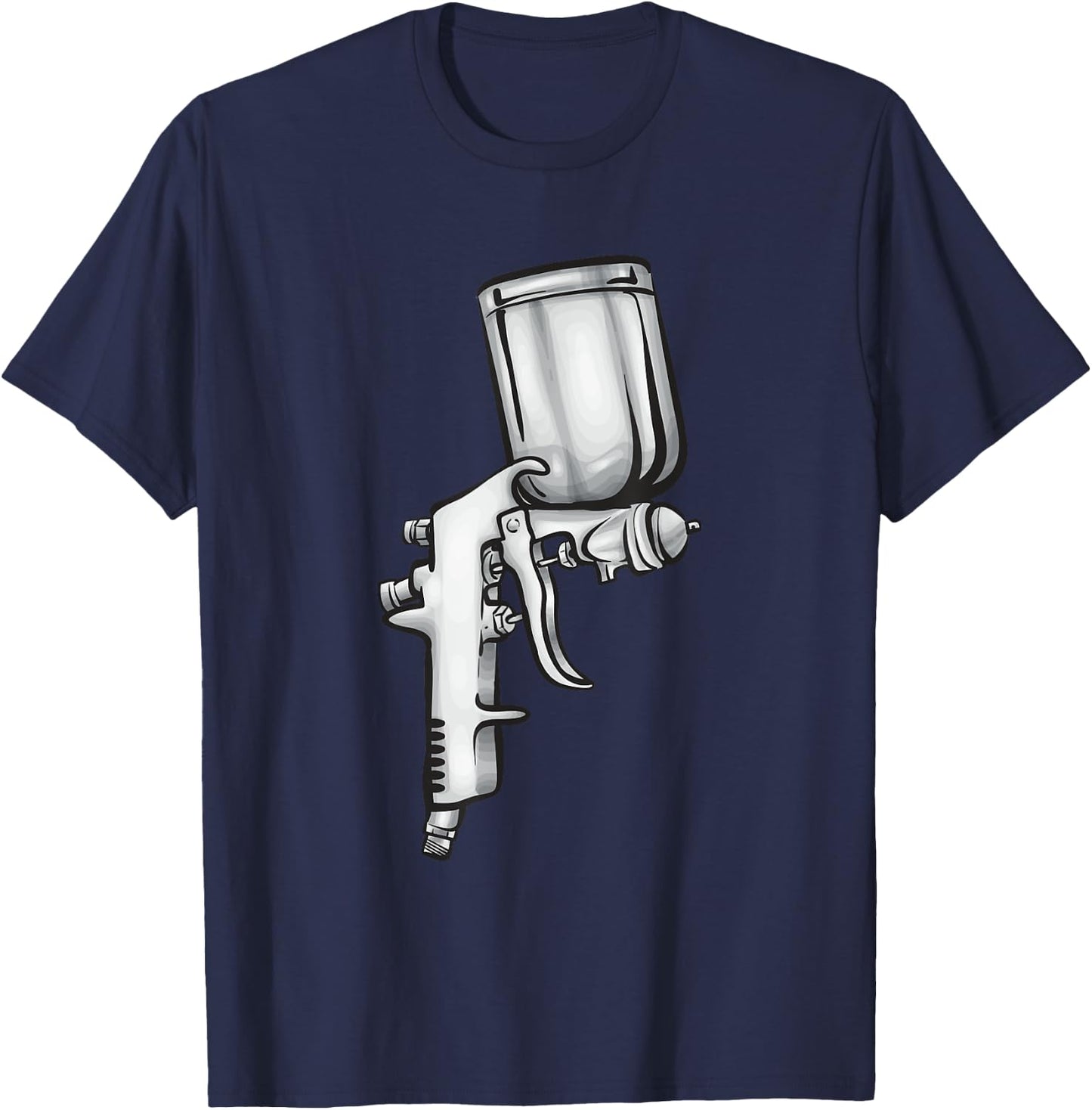 Spray Gun Auto Body Painter Automotive Car Painter T-Shirt - T-Shirt | Navy