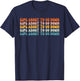 Sips About To Go Down Retro Groovy Wine Drinking Lover T-Shirt - T-Shirt | Navy