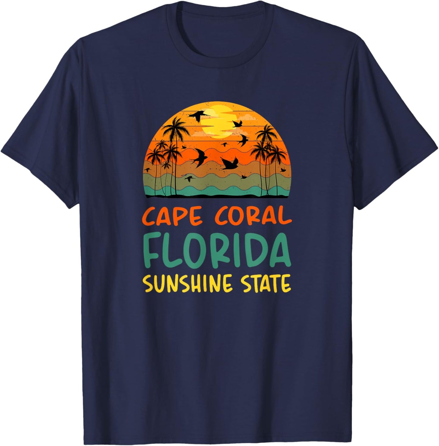 Cape Coral Florida T-Shirt - T-Shirt | Navy