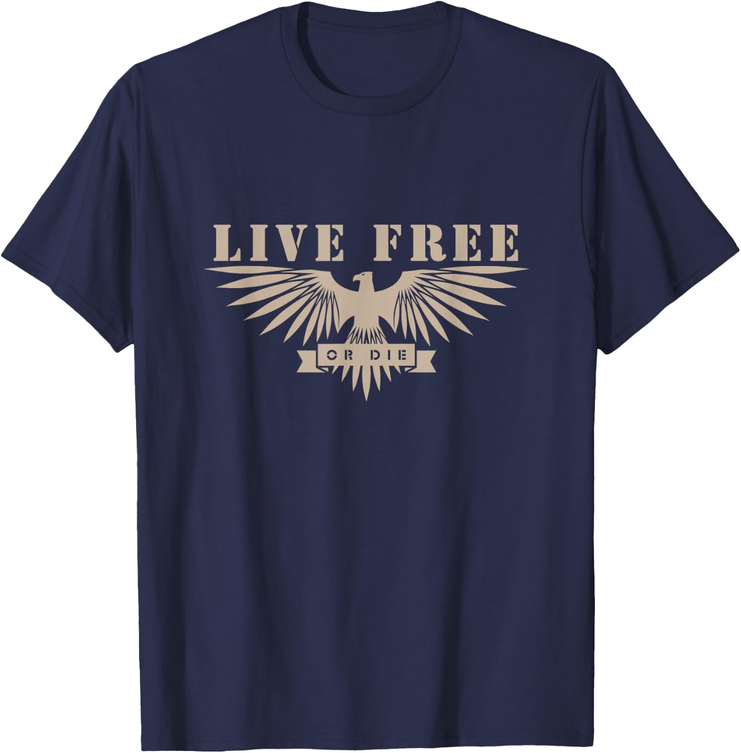 Live Free T-Shirt - T-Shirt | Navy