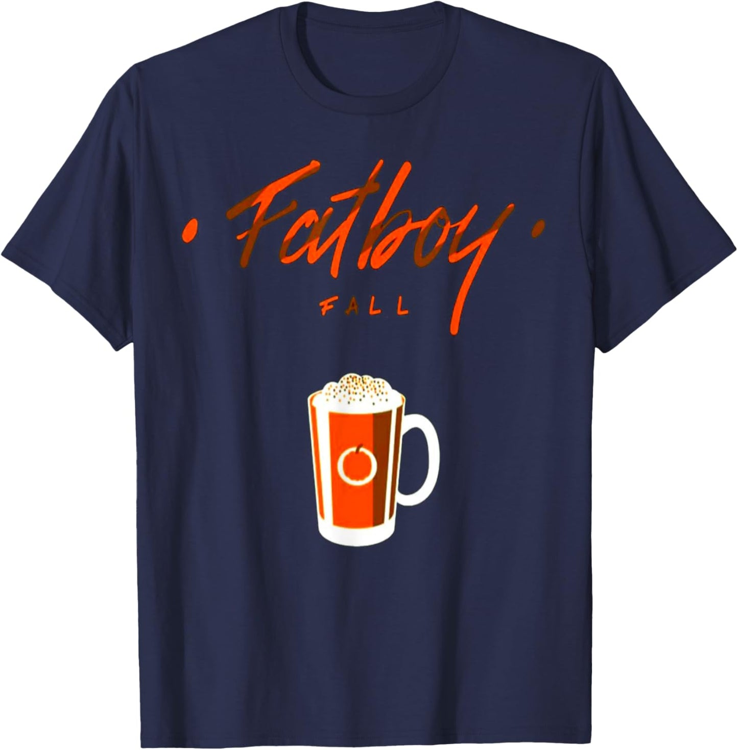 Fatboy Fall Gym Weightlifting Bodybuilding Fitness Workout T-Shirt - T-Shirt | Navy