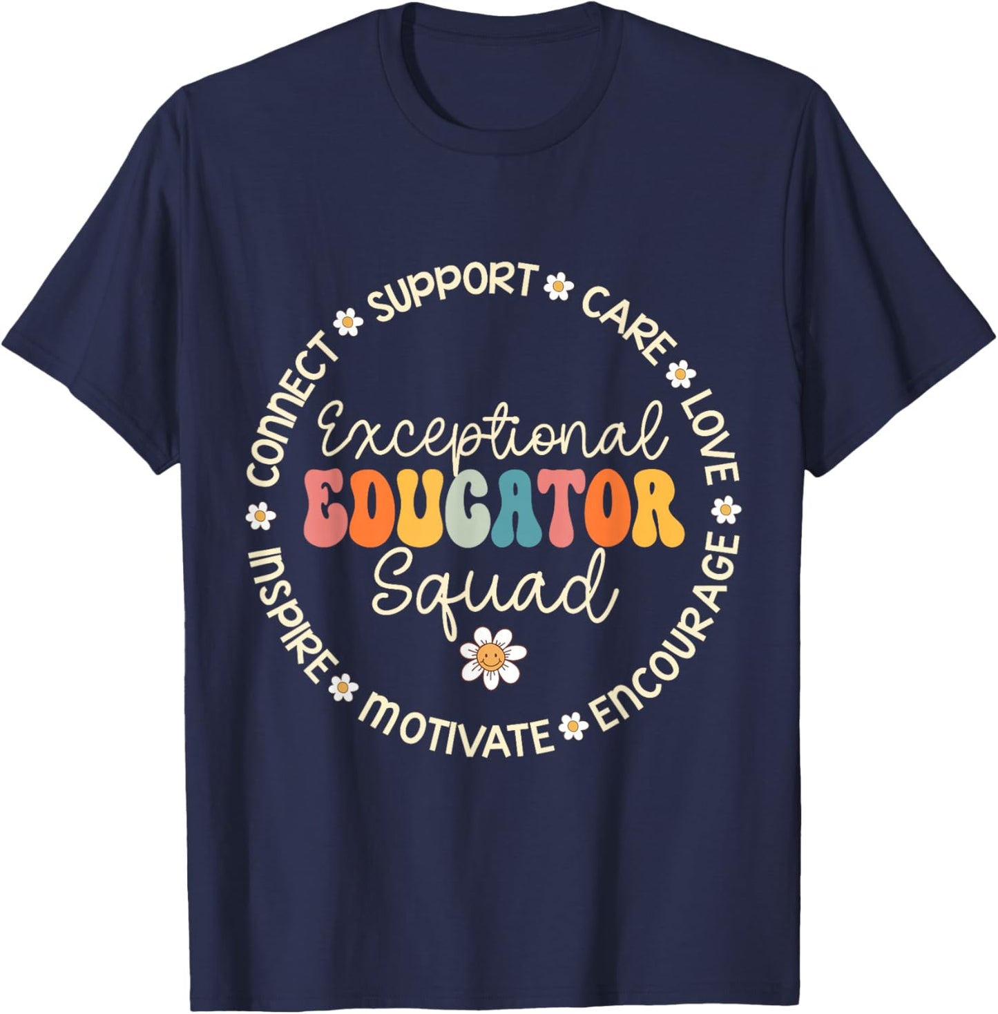 Exceptional Educator Squad Appreciation Week Back to School T-Shirt - T-Shirt | Navy