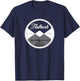 Flatbush Brooklyn New York City NYC Circle Graphic T-Shirt - T-Shirt | Navy