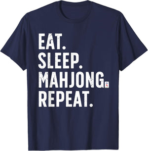 Cool Mahjong Women Strategy Tile Game Mahjong Lover T-Shirt - T-Shirt | Navy