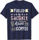 Shorkie Mom Coffee Lover Dog Pet Owner T-Shirt - T-Shirt | Navy