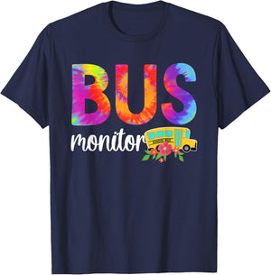 Bus Monitor Appreciation School Bus Monitor T-Shirt - T-Shirt | Navy
