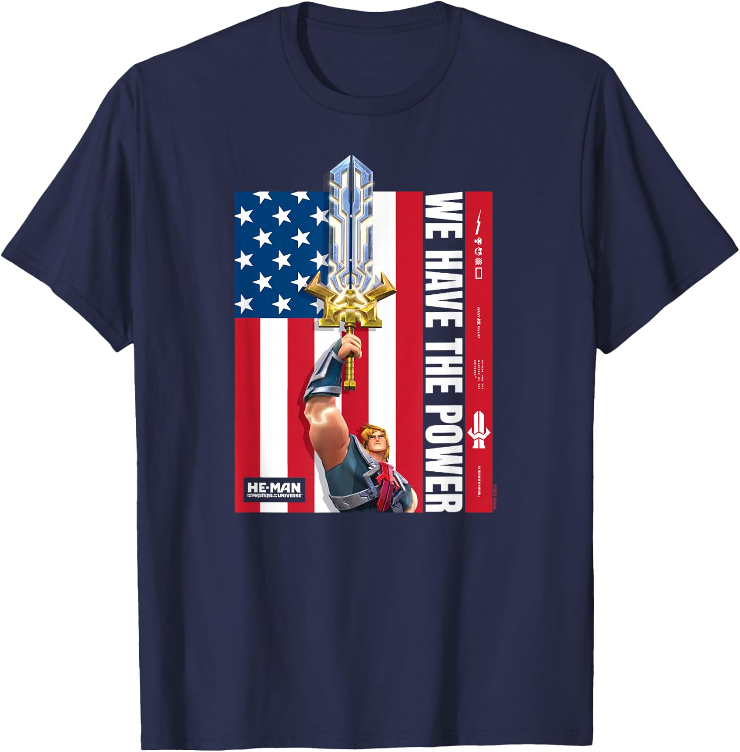 Masters of The Universe - We Have The Power T-Shirt - T-Shirt | Navy
